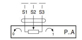 Схема електричного підключення потенціометра