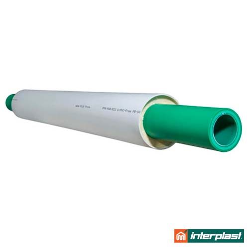 Труба предизолированная Interplast Aqua-Plus Prins SDR 7,4 PPR/PUR/PVC (GF) DN 75x10,3 /140 UV Protection (780370075)