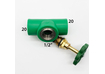 Вентиль запорный полипропиленовый DN 20х1/2" Interplast PPR Green под пайку (790100120)
