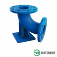 Колено 90° с упором чугунное фланцевое Materbud DN 250 PN10