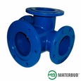 Тройник с пожарной подставкой чугунный фланцевый Materbud DN 150/100 PN16