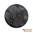 Крышка колодца пластиковая для наружной канализации Ostendorf D400 1,5т (660250)