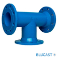 Трійник чавунний фланцевий DN65/50 PN16 BLUCAST (T065050)