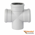 Хрестовина для безшумної каналізації Ostendorf Skolan 110/110/110 мм 87° (335900)