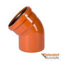 Коліно для зовнішньої каналізації Ostendorf KG ПВХ 160 мм 45° (222220)