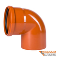 Коліно для зовнішньої каналізації Ostendorf KG ПВХ 160 мм 87° (222240)