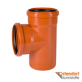 Трійник для зовнішньої каналізації Ostendorf KG ПВХ 250/250 мм 87° (224400)