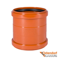 Муфта подвійна для зовнішньої каналізації Ostendorf KG ПВХ 160 мм (222510)