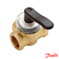 Триходовий поворотний клапан Danfoss HRB3 ДУ 15 1/2" Ру 10 Kvs 0,63 (065Z0400)