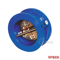 Клапан зворотний міжфланцевий двостулковий VITECH VPK Ду 65 Ру 16