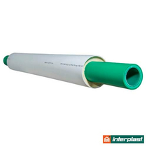 Труба попередньоізольована Interplast Aqua-Plus Prins SDR 7,4 PPR/PUR/PVC (GF) DN 90x12,3/140 UV Protection (780350090)