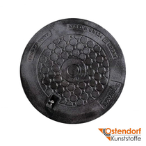 Крышка колодца пластиковая для наружной канализации Ostendorf D400 1,5т (660250)