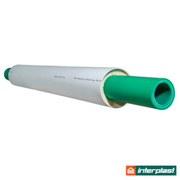 Труба попередньоізольована Interplast Aqua-Plus Prins SDR 7,4 PPR/PUR/PVC (GF) DN 90x12,3/160 UV Protection (780370090)