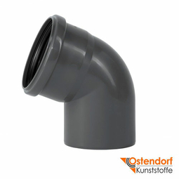 Колено для внутренней канализации Ostendorf НТ Safe 50 мм 67° (172130)