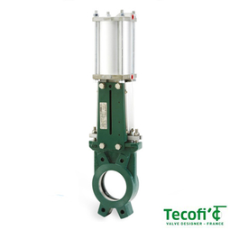 Засувка шиберна ножова Tecofi TecKnife VG 4400-03NI ДУ 600 Ру 4 з пневмоприводом