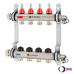 Колектор на 3 контури, нерж. сталь IMI Heimeier Dynalux (9320-03.800)