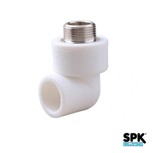 Кутник поліпропіленовий 90° 25х3/4" SPK PPR з зовнішнім різьбленням (2115M5-025025)