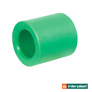 Муфта поліпропіленова 32 мм Interplast PP-R 125 PN30 (790020032)