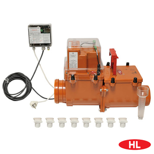 HL715.2EPC DN 160 Двухкамерный канализационный затвор с электроприводом