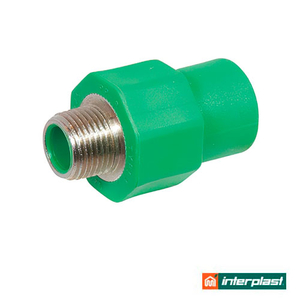 Муфта перехідна 75х2" Interplast PP-R 125 PN30 з зовнішнім різьбленням (790117502)