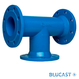 Тройник фланцевый чугунный DN65/65 PN16 BLUCAST (T065065)